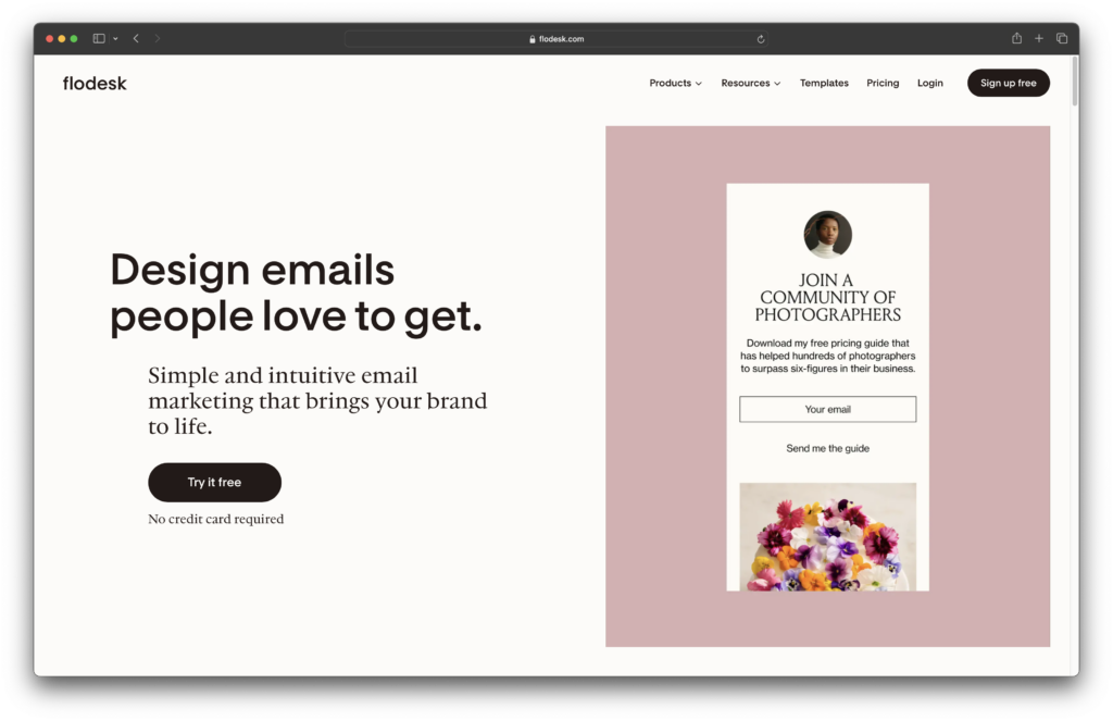 Flodesk Email Marketing Tool for Creative Service Providers | The Comma Mama Co